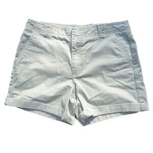 Dockers jean shorts favorite fit cuffed hems,women’s size 8, light green